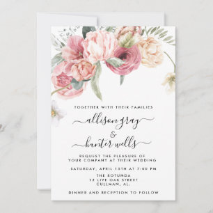 Floral Wedding Invitation   Annabeth