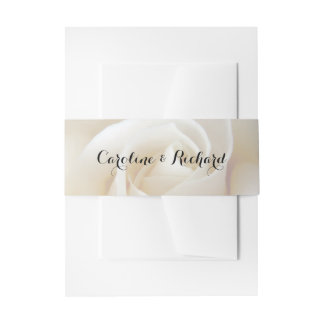 Floral Wedding Invitation Belly Bands Invitation Belly Band