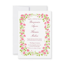 Floral Wedding Invitation Card