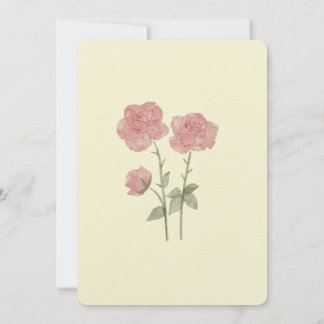 floral wedding invitation card