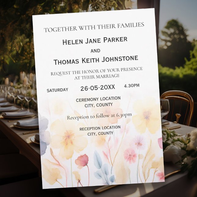 Floral Wedding Invitation Card (Creator Uploaded)