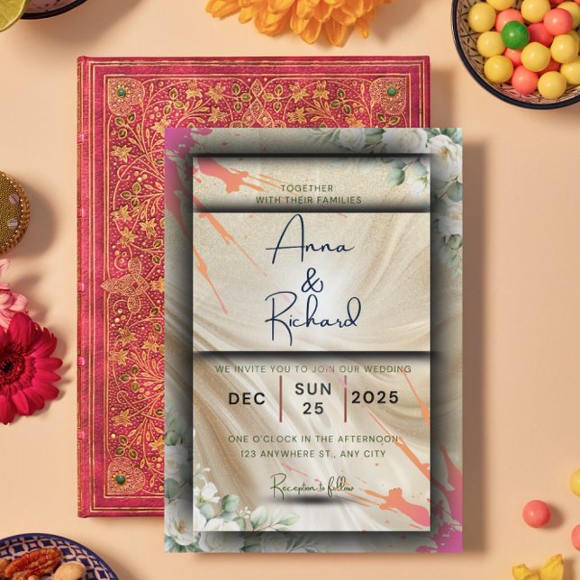 Floral Wedding Invitation Card (Creator Uploaded)