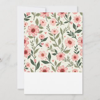 Floral Wedding invitation Card