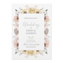 Floral Wedding Invitation – Elegant
