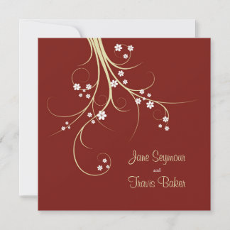 Floral Wedding Invitation - Elegant & Simple