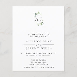 Floral Wedding Invitation Flyer