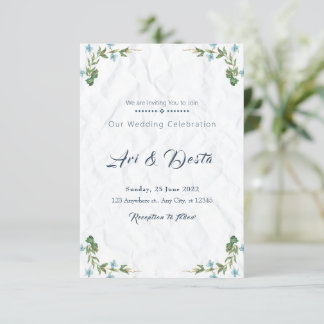 Floral Wedding Invitation Flyer