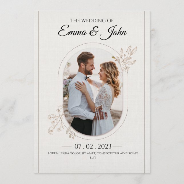 floral-wedding-invitation invitation (Front)