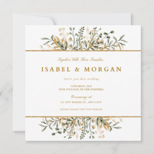 Floral Wedding Invitation Save The Date