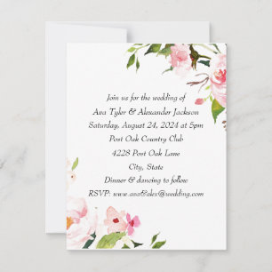 Floral wedding Invitations
