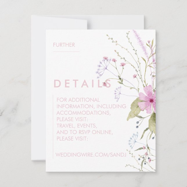 Floral Wedding Invitations (Front)