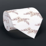Floral Wedding  Neck Tie<br><div class="desc">Design of the tie is simple floral on white background.  Surprise your friend or relative who is going to be groom.</div>
