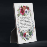 Floral Wedding Original Poem  Plaque<br><div class="desc">Please see my Wedding: It's a Lovely Day for a Wedding COLLECTION (1, 2, etc.) for the entire wedding theme. Thank you so much for being here with me. I am always honoured, and I can vouch for our gorgeous plaques. I have and have created several as gifts. Thank you,...</div>