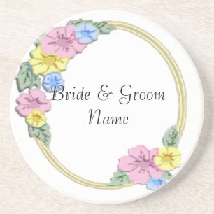 Floral Wedding Party Coasters Wedding Reception