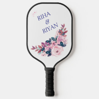 FLORAL WEDDING  PICKLEBALL PADDLE