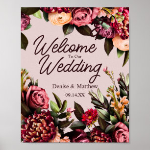 Floral Wedding  Poster
