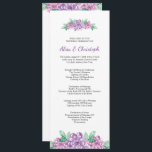 Floral Wedding Program Template<br><div class="desc">Elegant and customisable wedding program template to guide your guests through the ceremony with style. Perfect for any wedding theme,  easily editable and print-ready.</div>