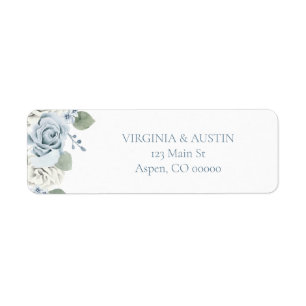 Floral Wedding Return Address