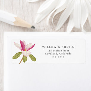 Floral Wedding Return Address Label