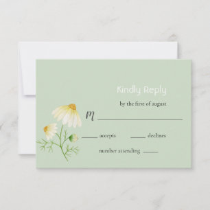 Floral Wedding RSVP Card