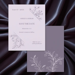 Floral Wedding Save the Date Budget Invitation Flyer