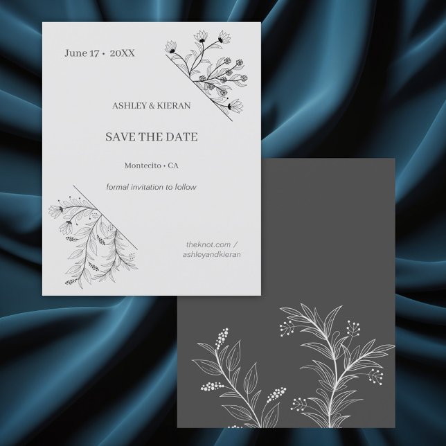 Floral Wedding Save the Date Budget Invitation Flyer (Creator Uploaded)