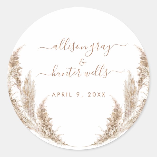 Floral Wedding Seal  (Front)