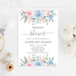 Floral Wedding Shower Invitation