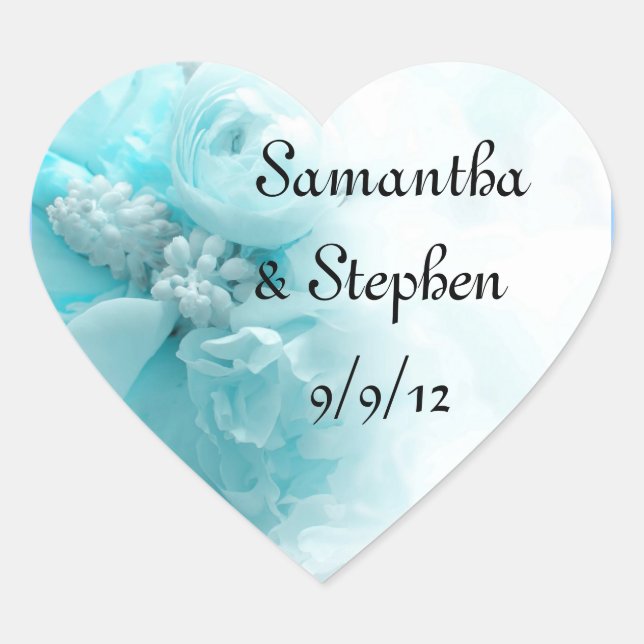 Floral Wedding Stickers (Front)