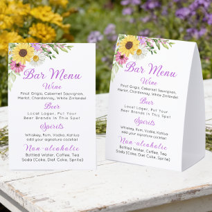 Floral Wedding Wildflower Sunflower Daisy Bar