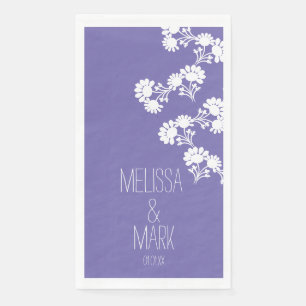  Floral Wedding Wreath Border Name  Paper Guest To Napkin