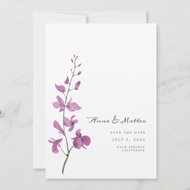 Floral Weeding Save The Date (Front)