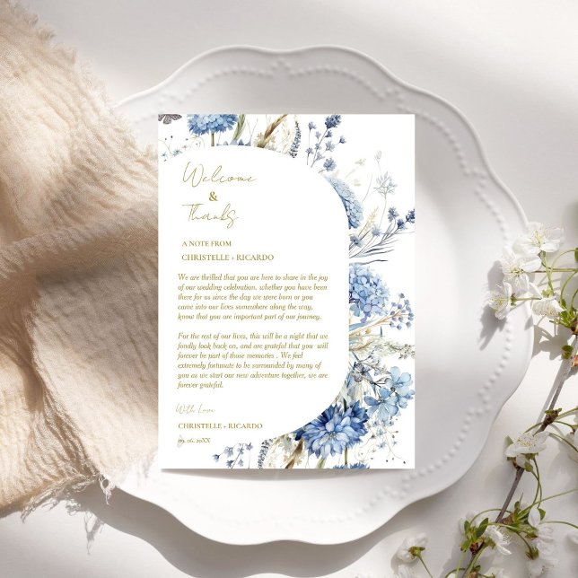 Floral  welcome and thank you wedding guest table  (Creator Uploaded)