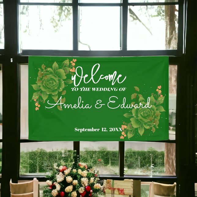Floral Welcome Wedding Banner (Creator Uploaded)