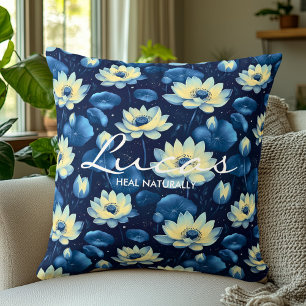 Floral Wellness Cushion with Personalised Message