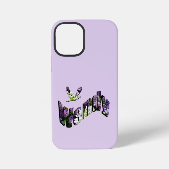 Floral Wendy Name, iPhone Case (Back)