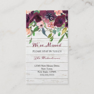 Floral We've Moved   New Address  Announcement