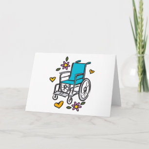 Floral Wheelchair Card
