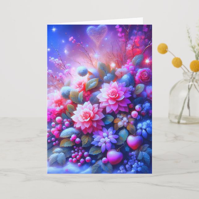 Floral Whimsy: A Wonder-Filled Card (Front)