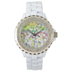 Floral White Watch (Floating)