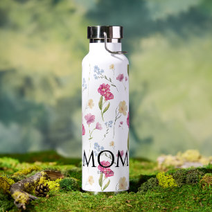 Floral Wildflower New Mum Established Water Bottle