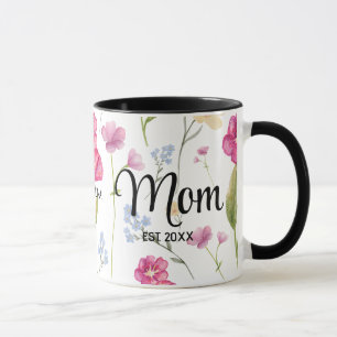 Floral Wildflower New Mum Gift Mum Established Mug
