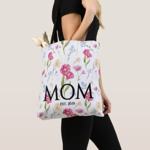 Floral Wildflower New Mum Gift Mum Established Tote Bag