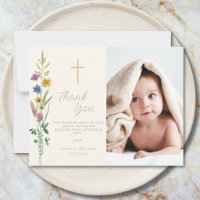 Floral Wildflower Photo Baptism