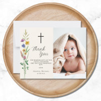 Floral Wildflower Photo Baptism 