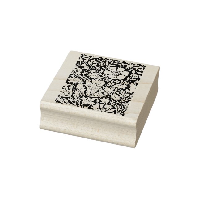 Floral William Morris Design Rubber Stamp (Stamp)