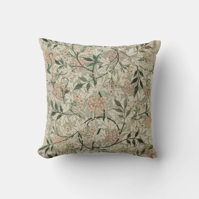 Floral William Morris Medway Pattern. Cushion (Front)