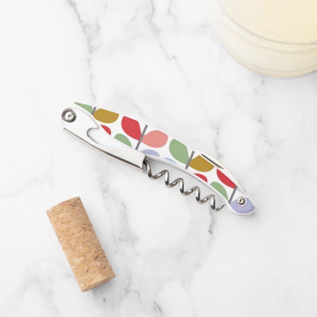 Floral Wine Bottle Corkscrew (Front)