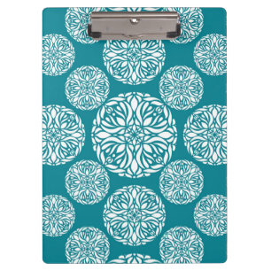 Floral winter snowflake clipboard
