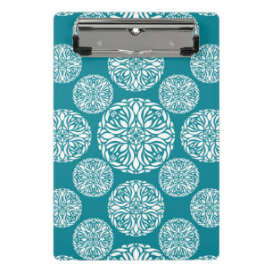 Floral winter snowflake mini clipboard